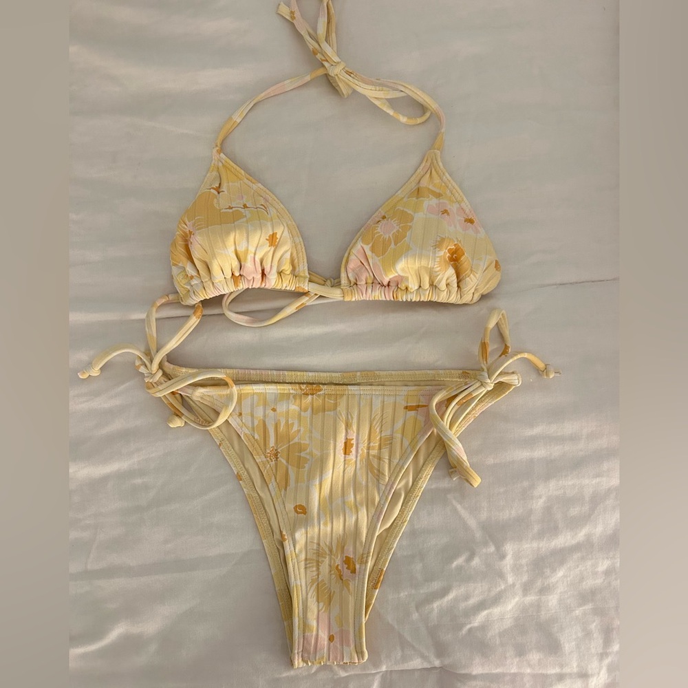 Yellow Floral Billabong Bikini
